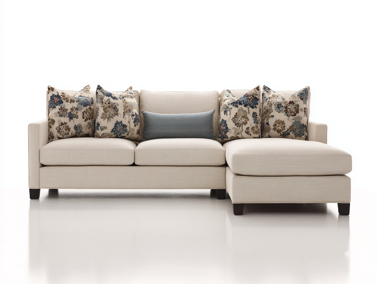 Ecksofa Stoffbezug 290x170x85 cm - Beige - modernes Design für das Wohnzimmer