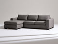 Ecksofa Stoffbezug 280x180x85 cm - Dunkelgrau - modernes Design für das Wohnzimmer