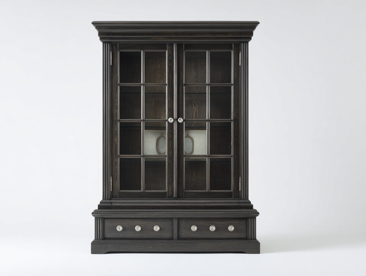 Bücherregal Holzregal 120x40x200 cm - Schwarz - Klassisches Design